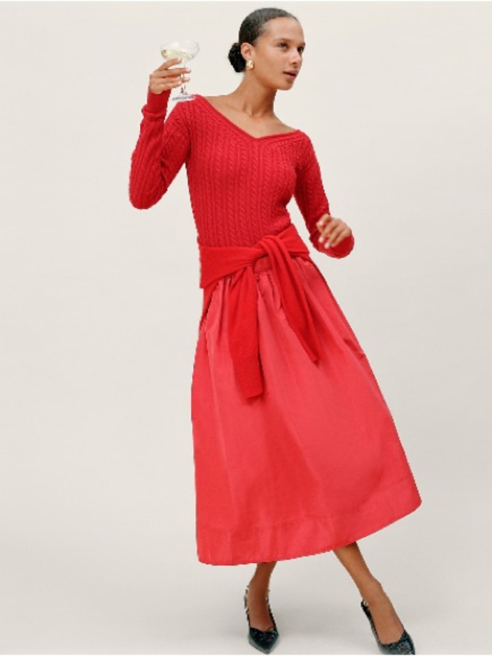 J.Crew Midi ball skirt in taffeta CM773